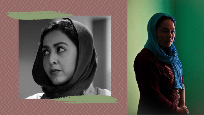 Portträts von zwei afghanische Frauen