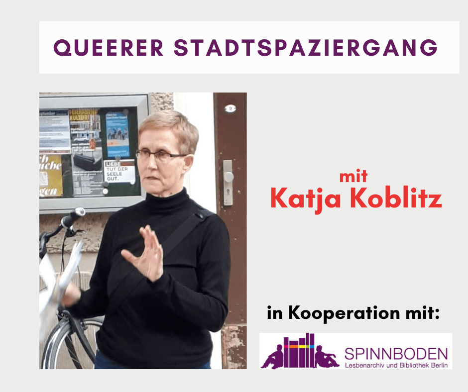 Katja Koblitz beim Queeren Stadtspaziergang, Bild: Paula Panke
