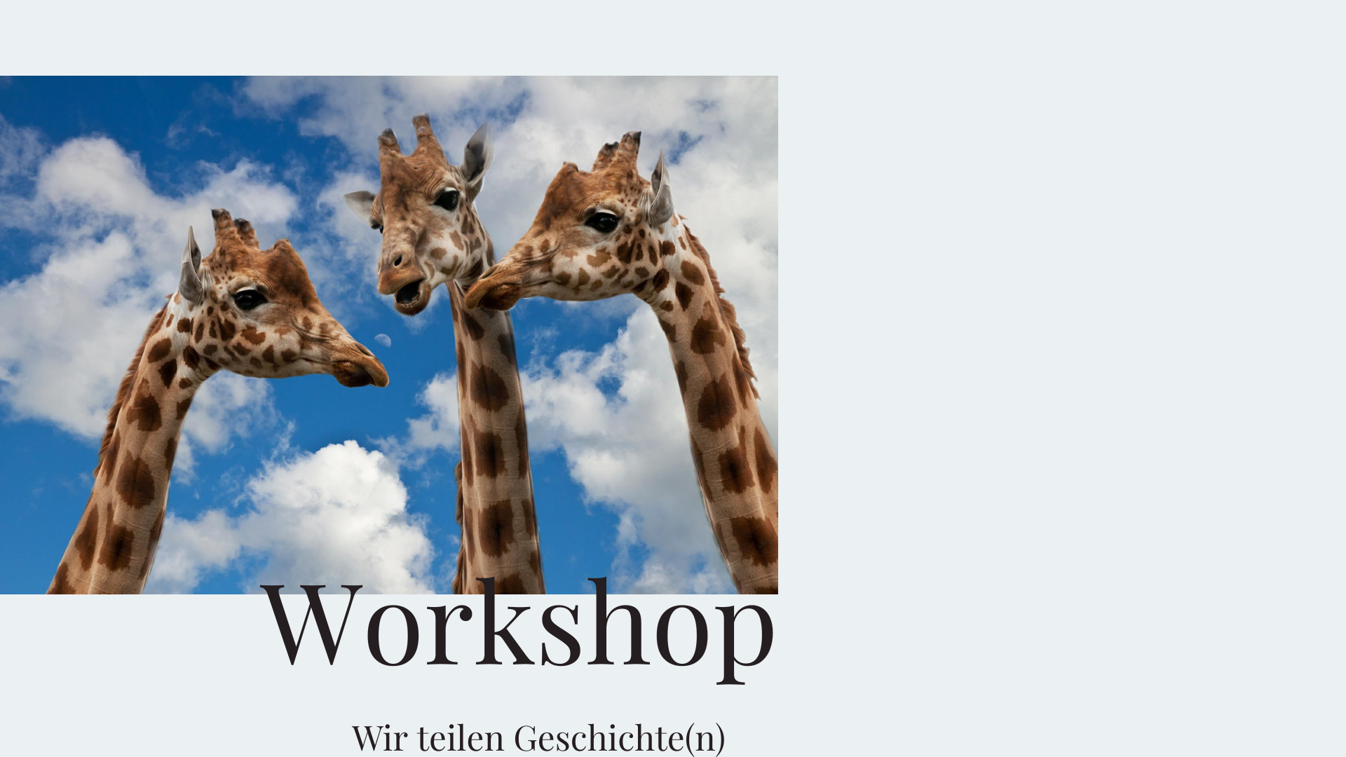 Workshop: Wir teilen Geschichte(n)
