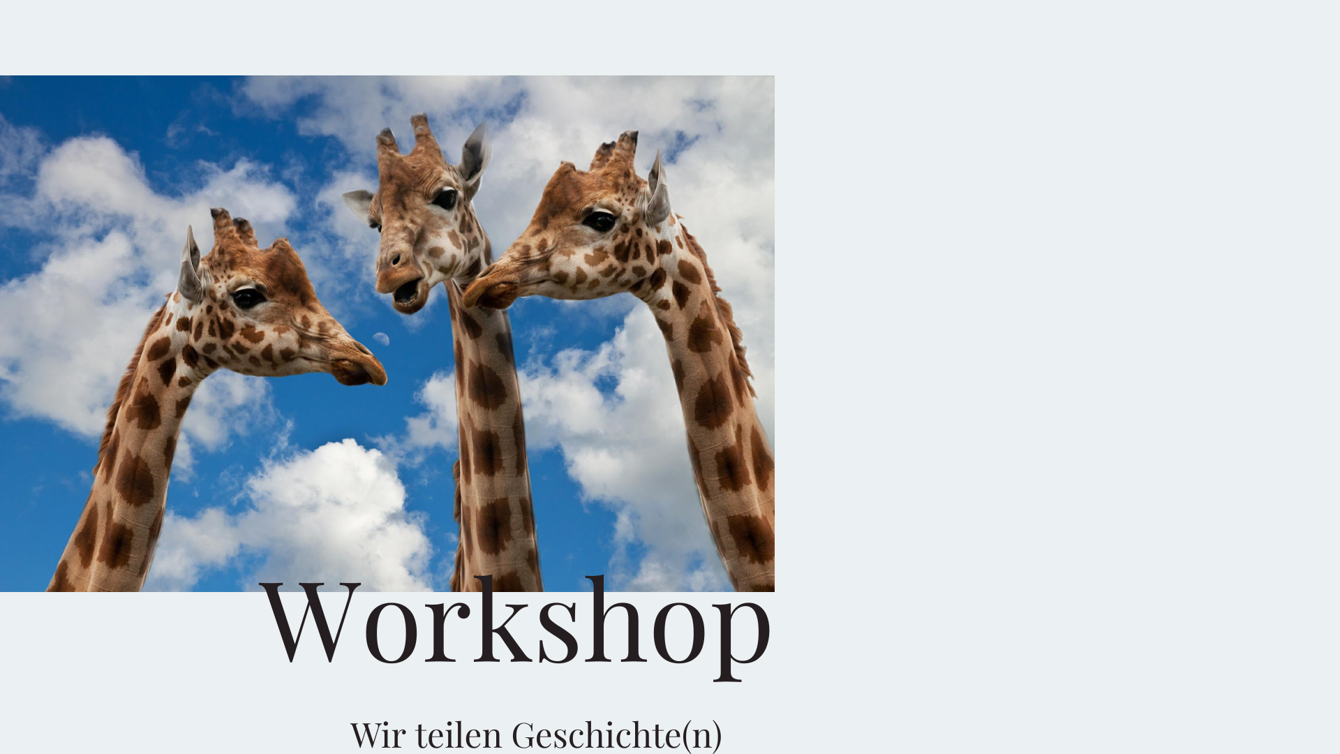 Workshop: Geschichten teilen, Bild: pixabay Christine Sponchia