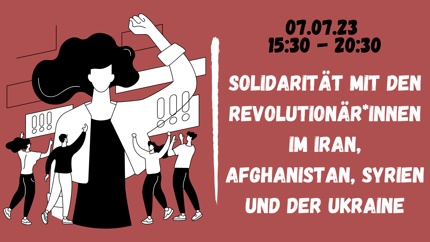 Sommerempfang: Solidarität mit den Revolutionär*innen im Iran, Afghanistan, Syrien und der Ukraine