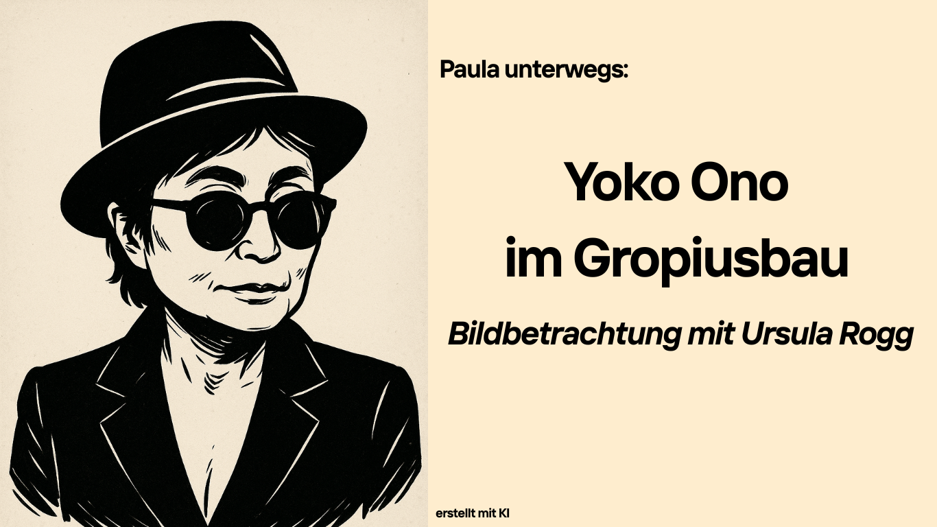 Paula unterwegs: Yoko Ono im Gropiusbau