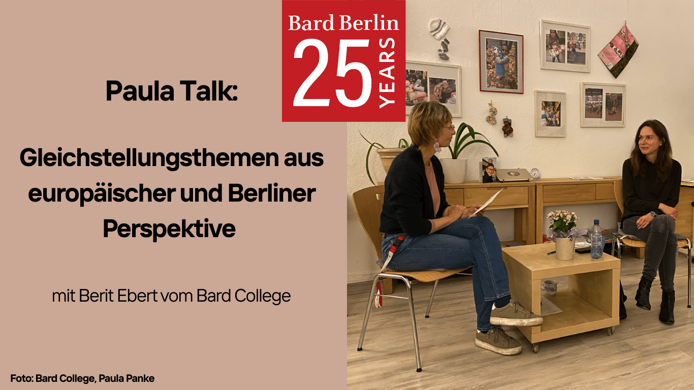 Paula Talk: Gleichtellungsthemen aus europäischer und Berliner Perspektive Foto: Bard Collage, Paula Panke