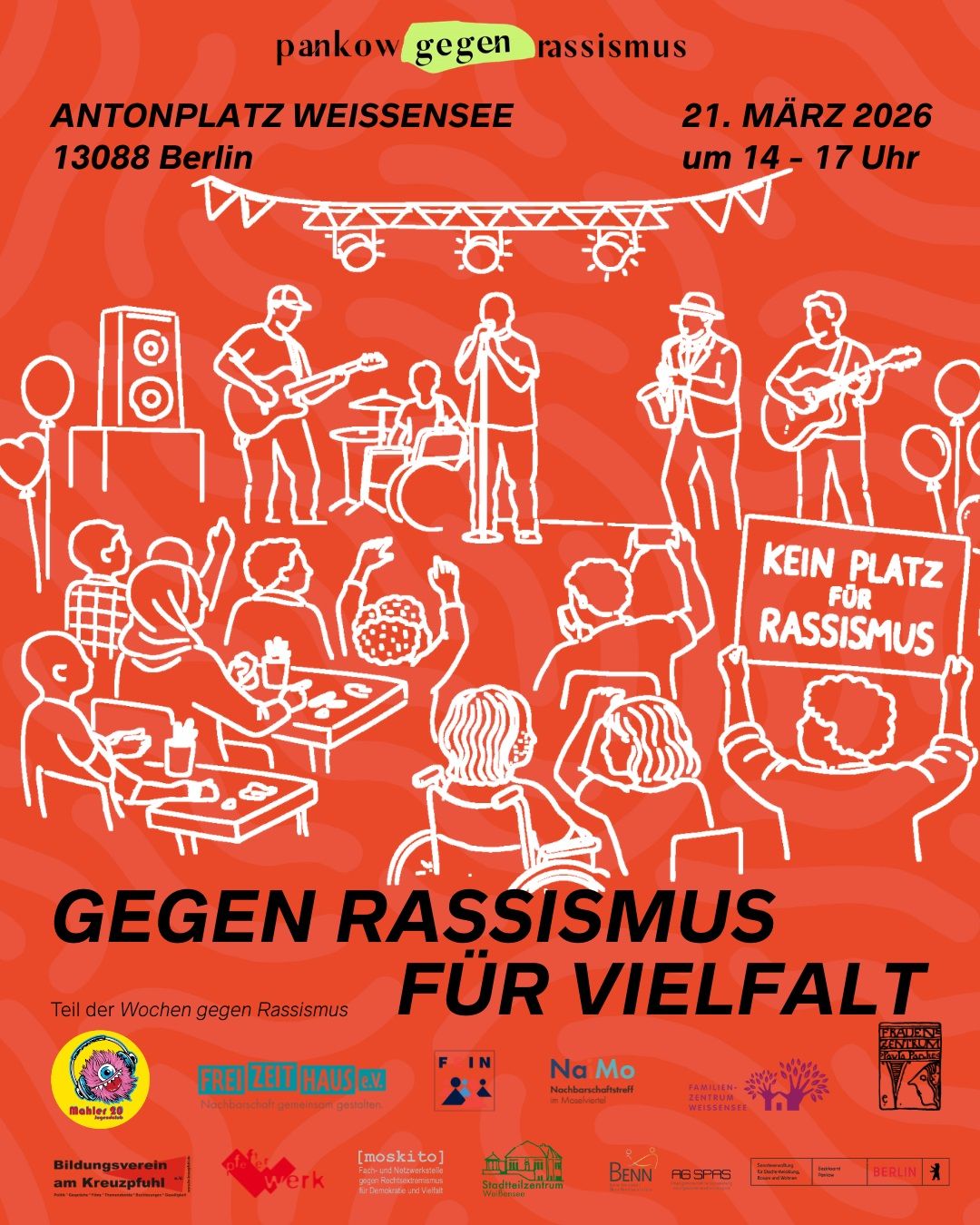 Kundgebung gegen Rassismus – für Vielfalt