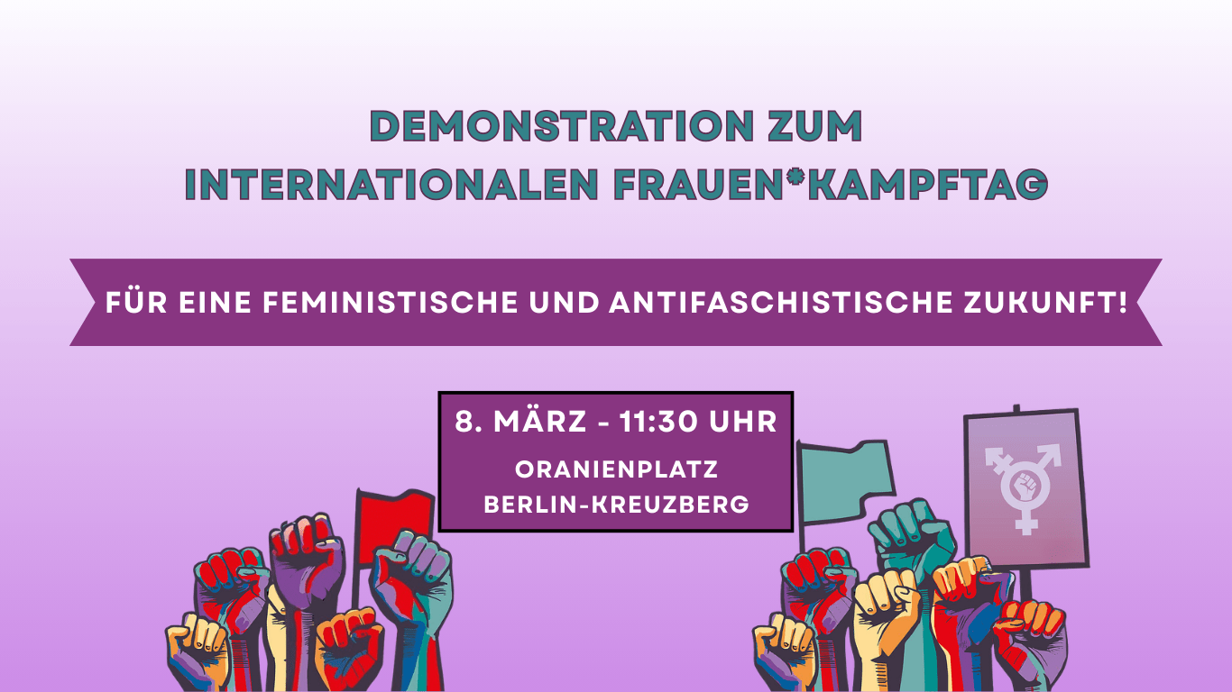 Demonstration zum internationalen Frauen*kampftag