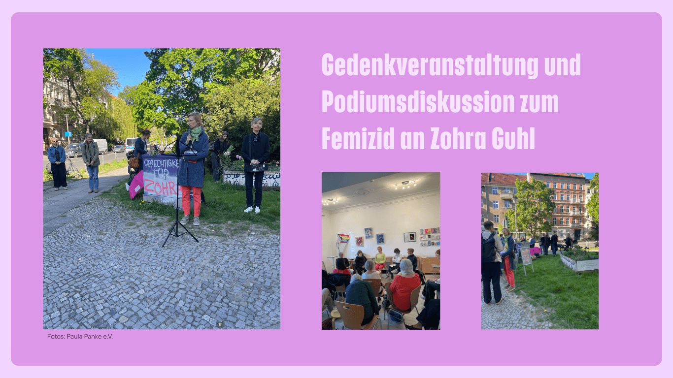 Gedenkveranstaltung Zohra Guhl